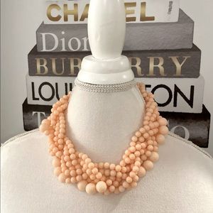 BaubleBar Pink Twisted Bead Necklace NWT
